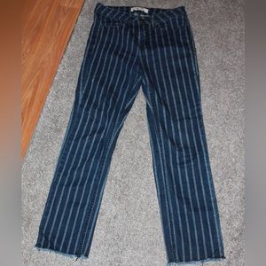 Striped blue and light blue jeans size 5